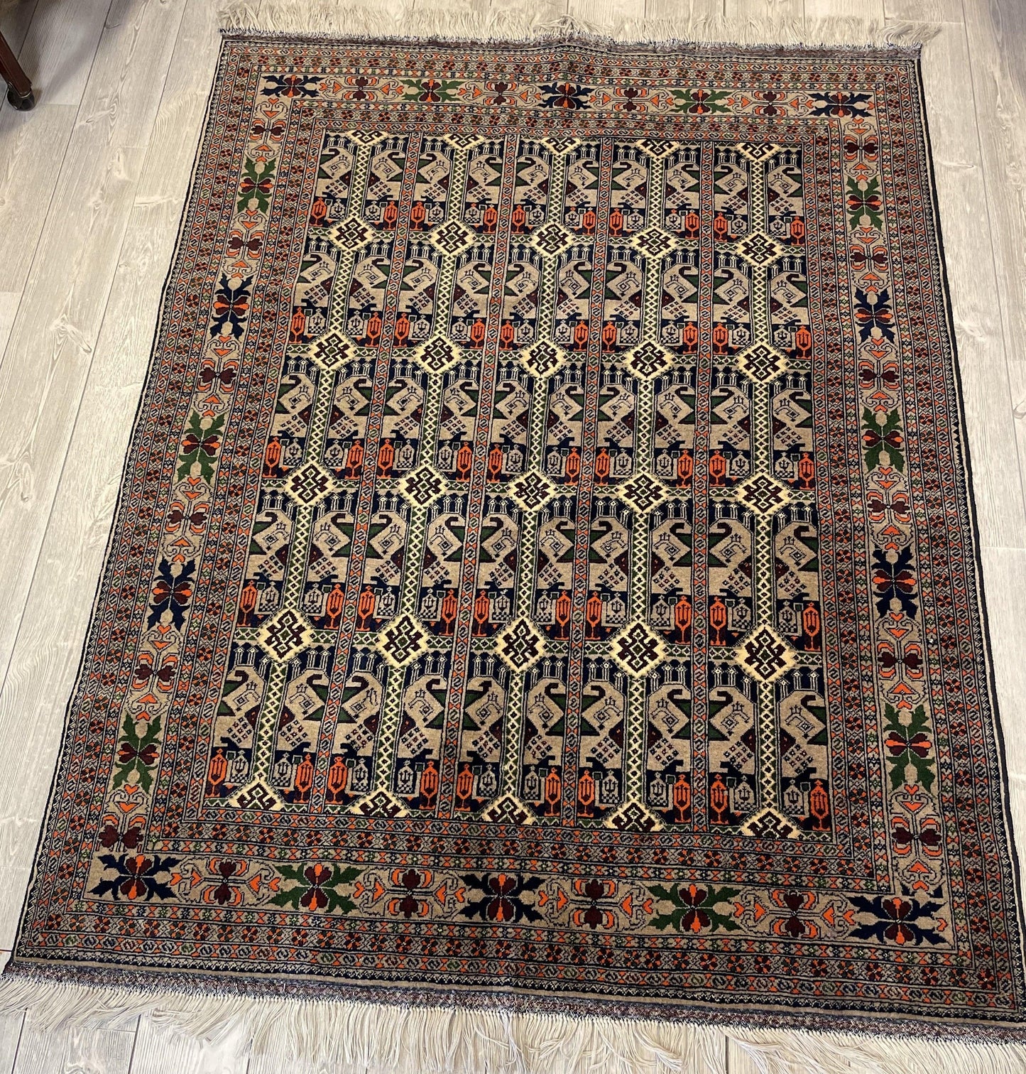 Afghani Area Rug I Ala Bakhmal 5x7 Ft - Tampa Home & Garden Store
