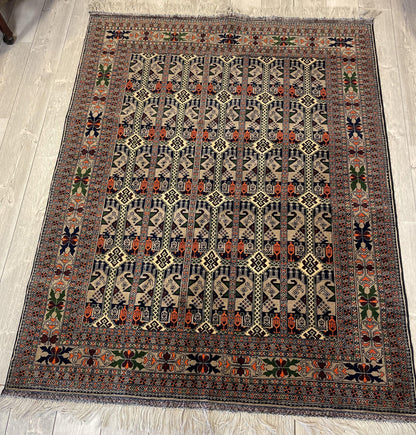 Afghani Area Rug I Ala Bakhmal 5x7 Ft - Tampa Home & Garden Store