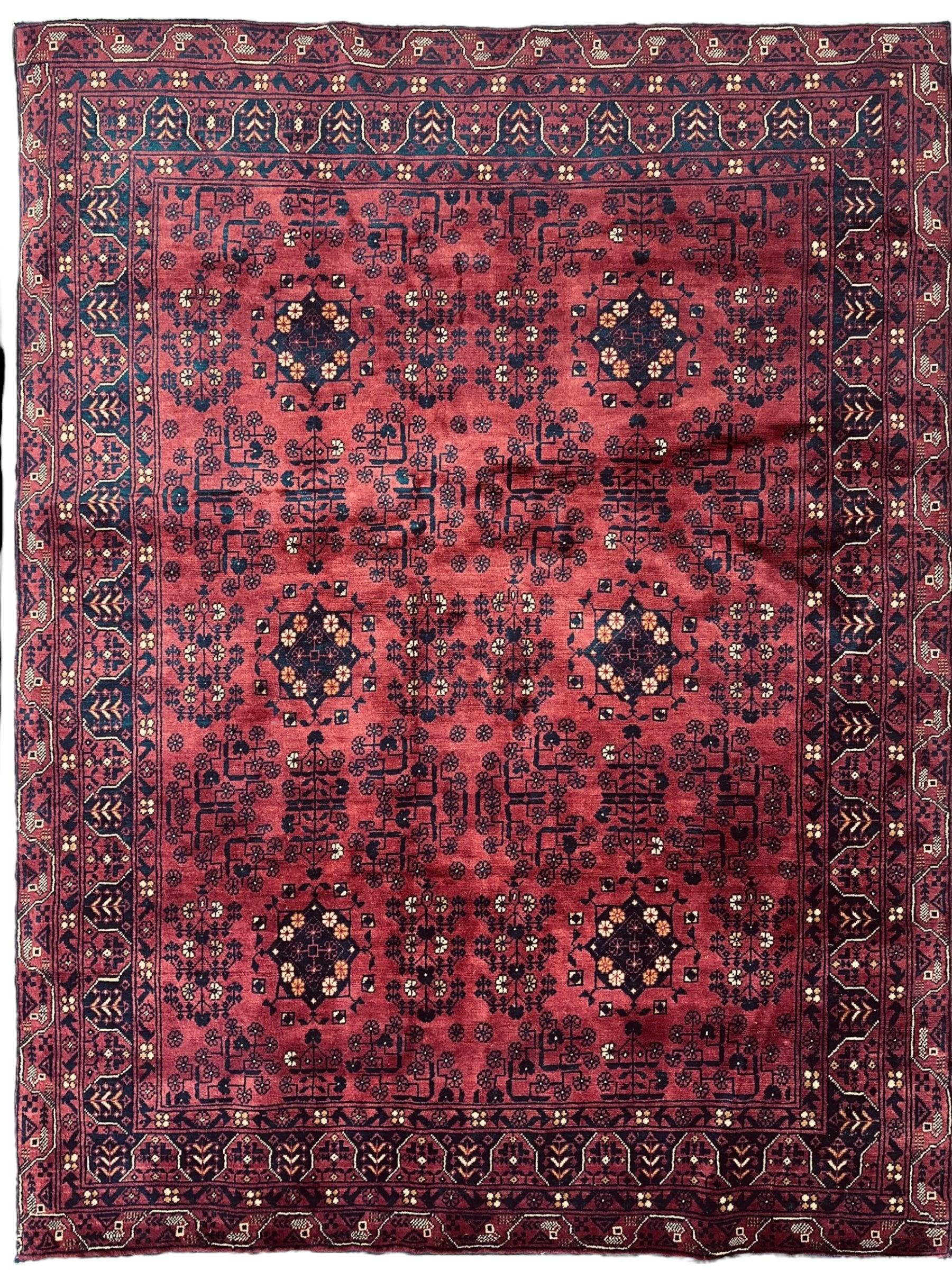 Afghani Area Rug I Turkoman Khal Mohammadi 4’9” x 6’2” - Tampa Home & Garden Store
