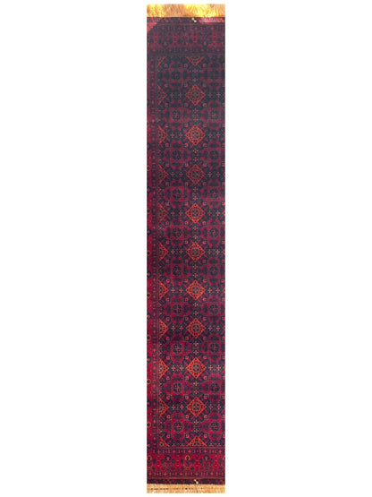 Afghani Fine Knots Bukhara Runner 2’10” x 9’10” - Tampa Home & Garden Store