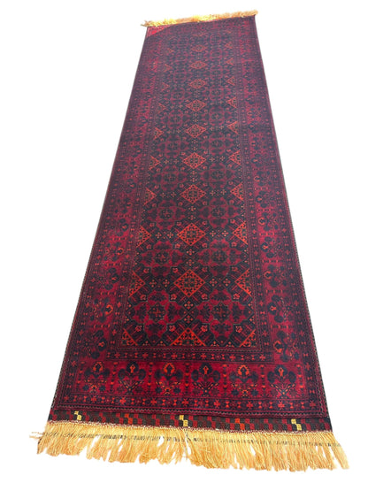 Afghani Fine Knots Bukhara Runner 2’10” x 9’10” - Tampa Home & Garden Store