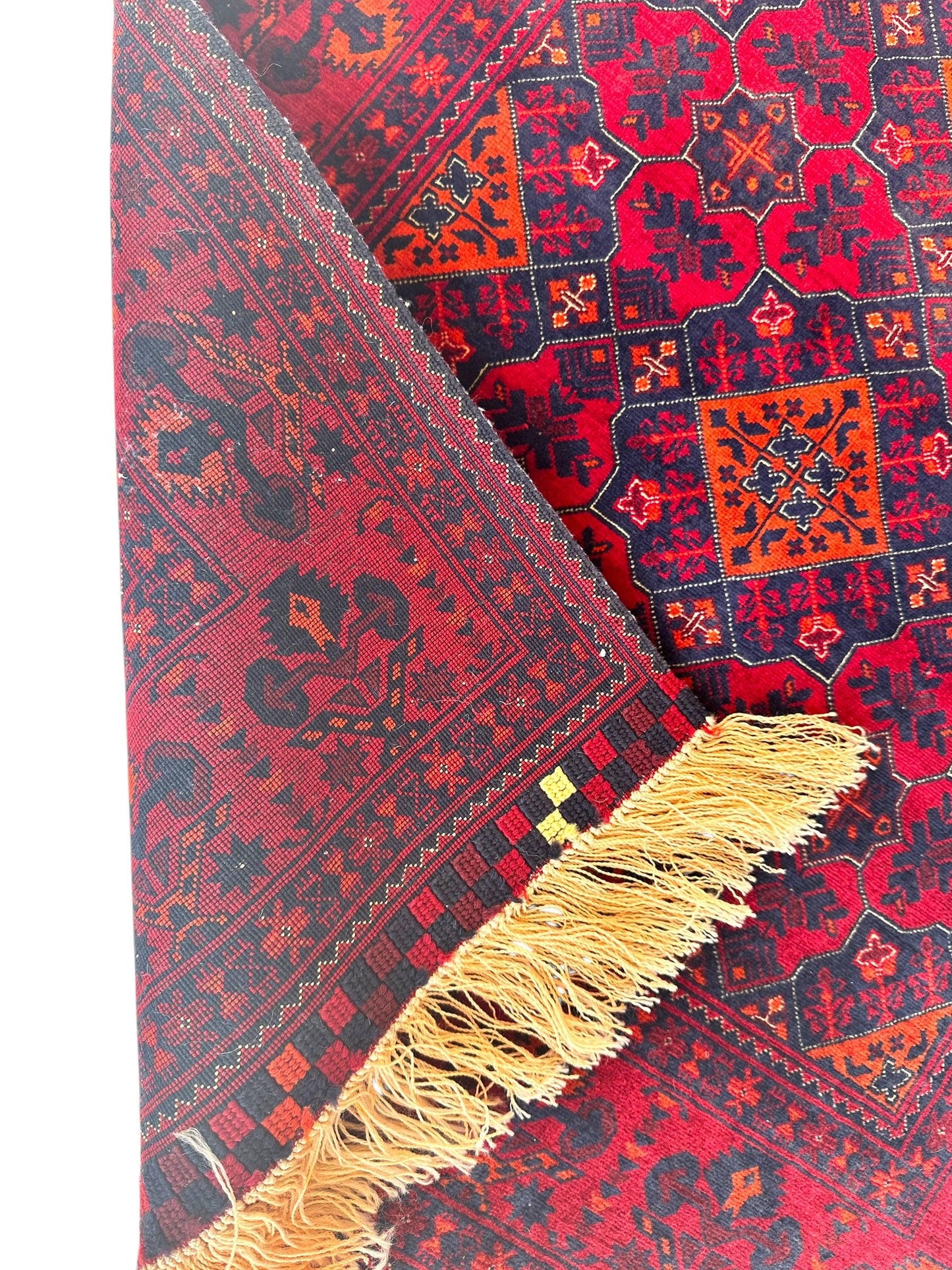 Afghani Fine Knots Bukhara Runner 2’10” x 9’10” - Tampa Home & Garden Store