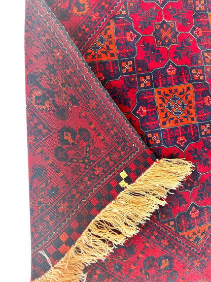 Afghani Fine Knots Bukhara Runner 2’10” x 9’10” - Tampa Home & Garden Store