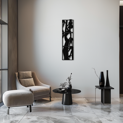 African Woman Metal Wall Art - Elegant Tribal Home Decor - KAF206 - Tampa Home & Garden Store