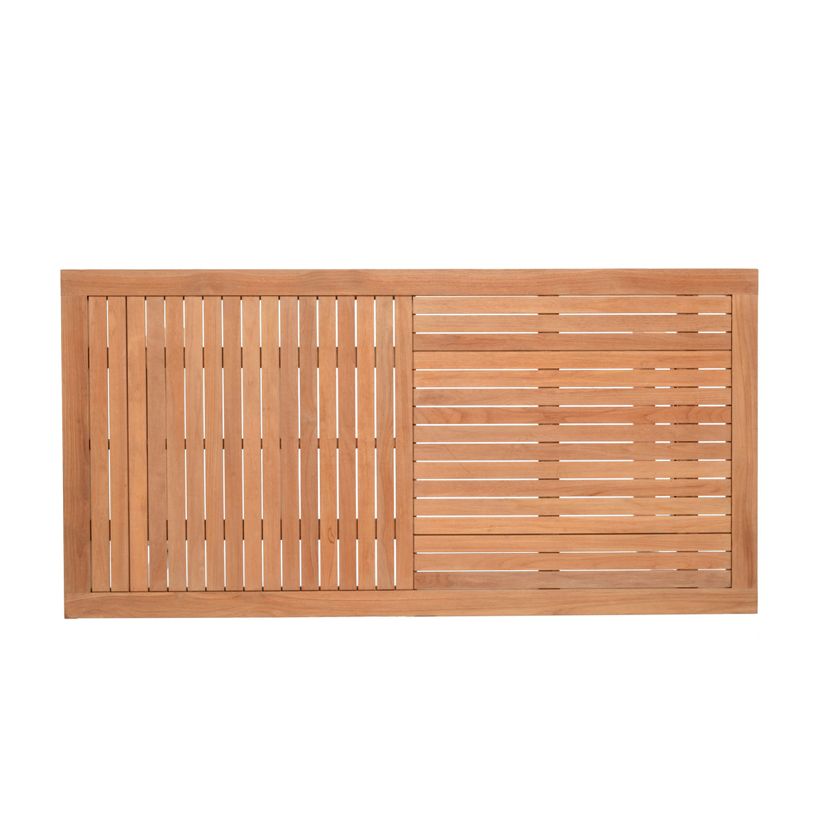 Agate rectangular teak outdoor dining table with slatted top LifestyleGarden US on Tampa Home & Garden Store