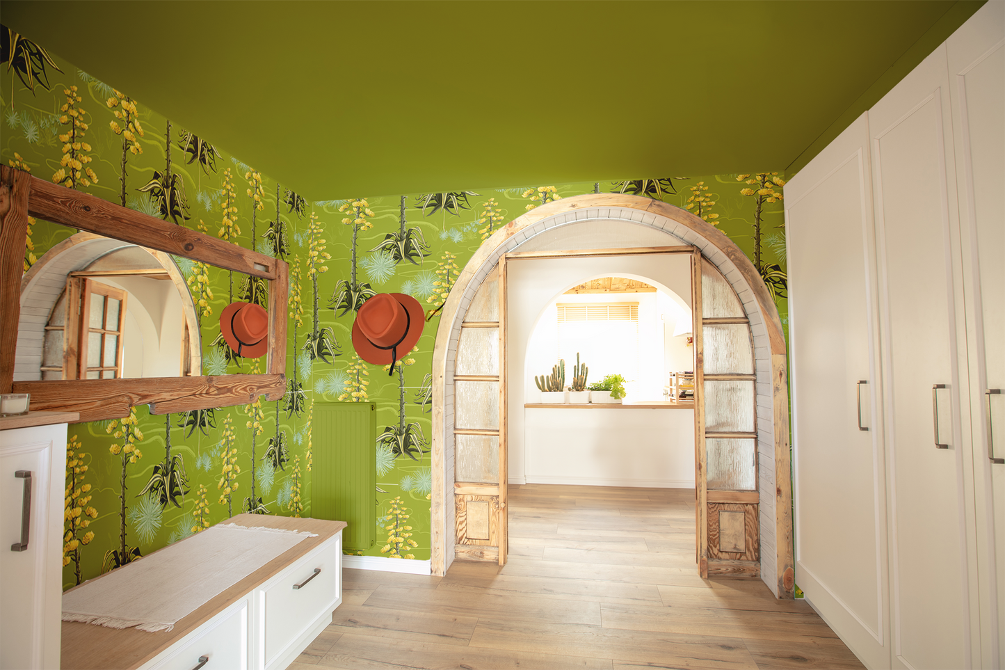 Agave Valley Wallpaper, green - Tampa Home & Garden Store