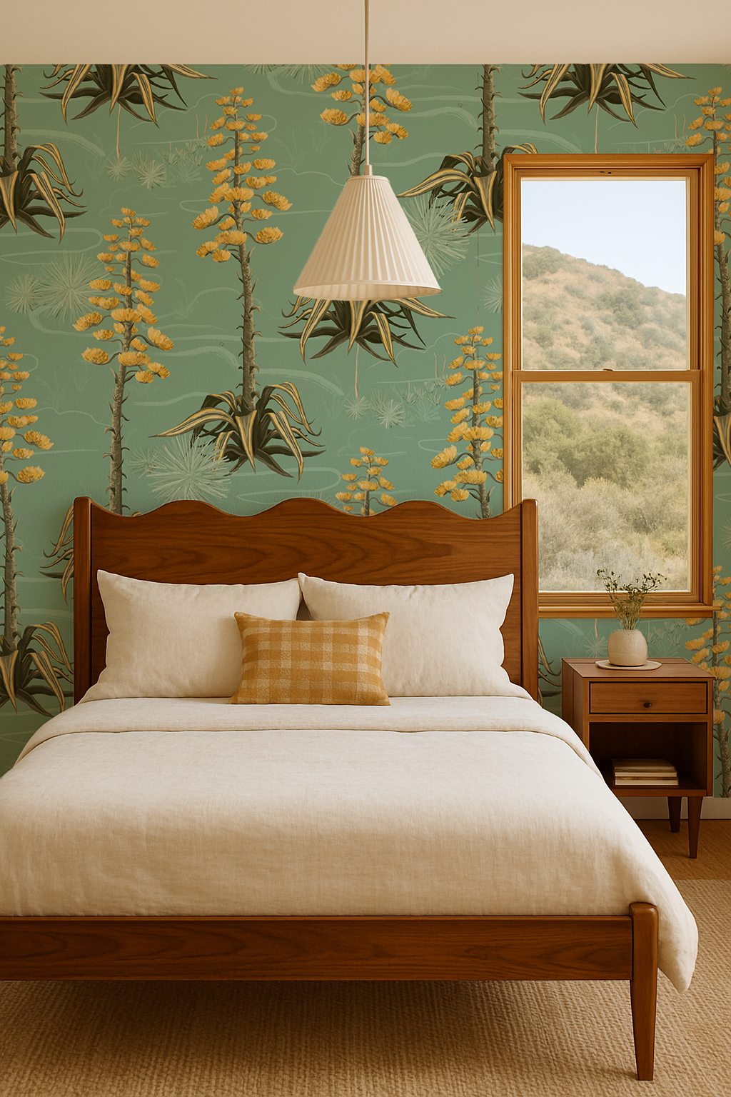 Agave Valley Wallpaper, mint - Tampa Home & Garden Store