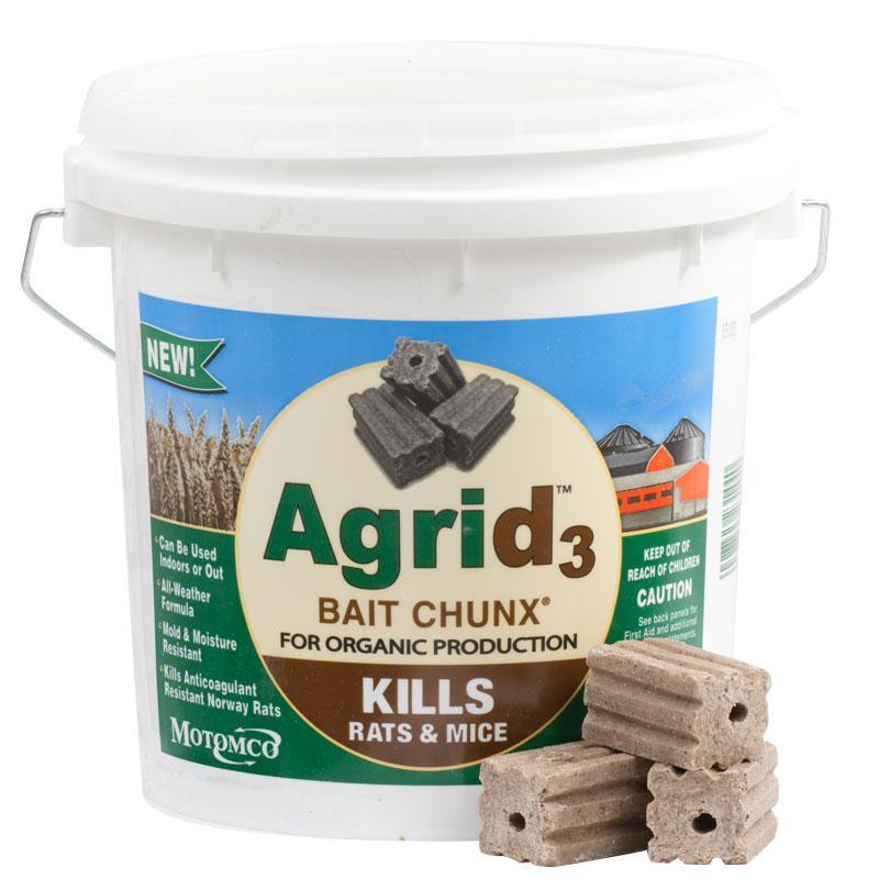 Agrid3 Mouse & Rat Bait Chunx (4 lb Pail) - Tampa Home & Garden Store