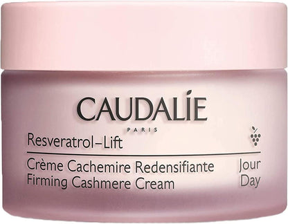 Caudalie Resveratrol-Lift Firming Cashmere Cream face moisturizer in pink jar on Tampa Home & Garden Store