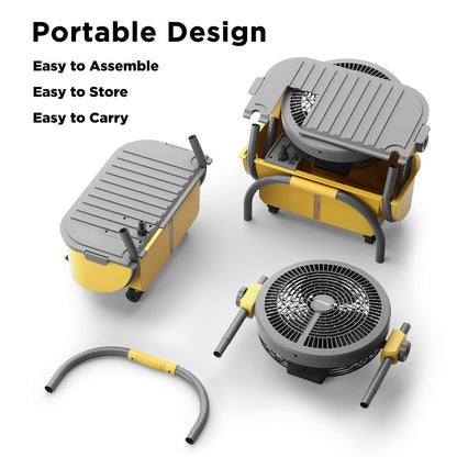 AirSupply MS12 Portable Mist Fan, 11L Tank & Up to 50H Runtime - Tampa Home & Garden Store