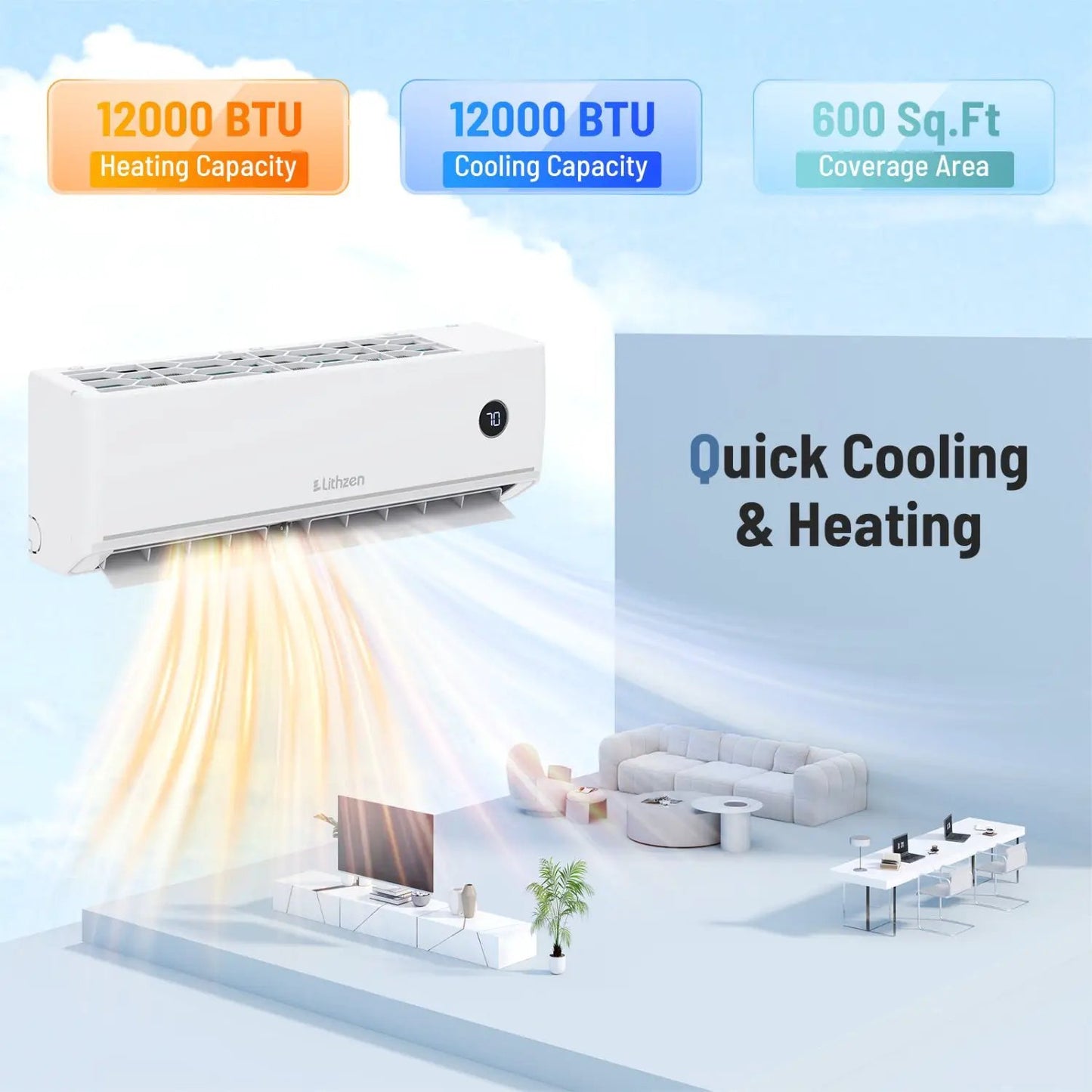 Air Conditioner Mini Split 12K BTU 18.1 SEER2