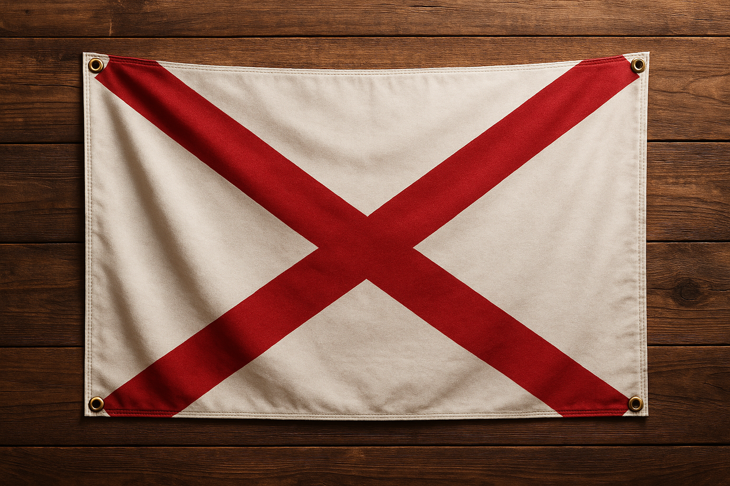 Alabama Flag with Grommets Along the Edges for Wall Hanging - Tampa Home & Garden Store