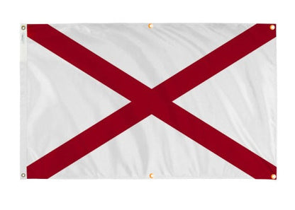 Alabama Flag with Grommets Along the Edges for Wall Hanging - Tampa Home & Garden Store