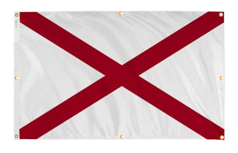 Alabama Flag with Grommets Along the Edges for Wall Hanging - Tampa Home & Garden Store