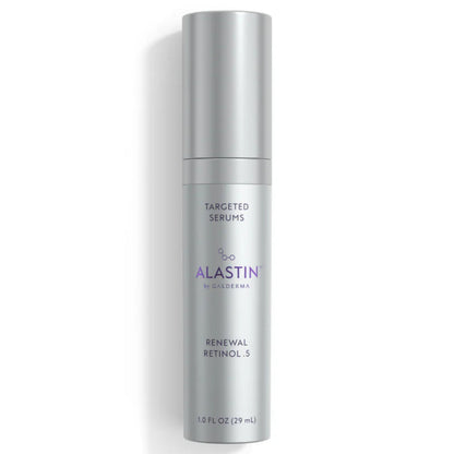 Alastin Renewal Retinol Serum bottle, silver ALASTIN by GALDERMA packaging, 1 oz on Tampa Home & Garden Store