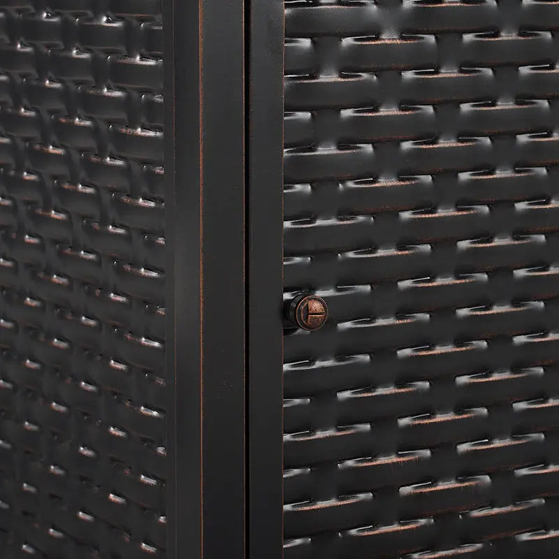 Albany 44" Rectangular Woven Aluminum Convertible Gas Fire Pit Table - Tampa Home & Garden Store