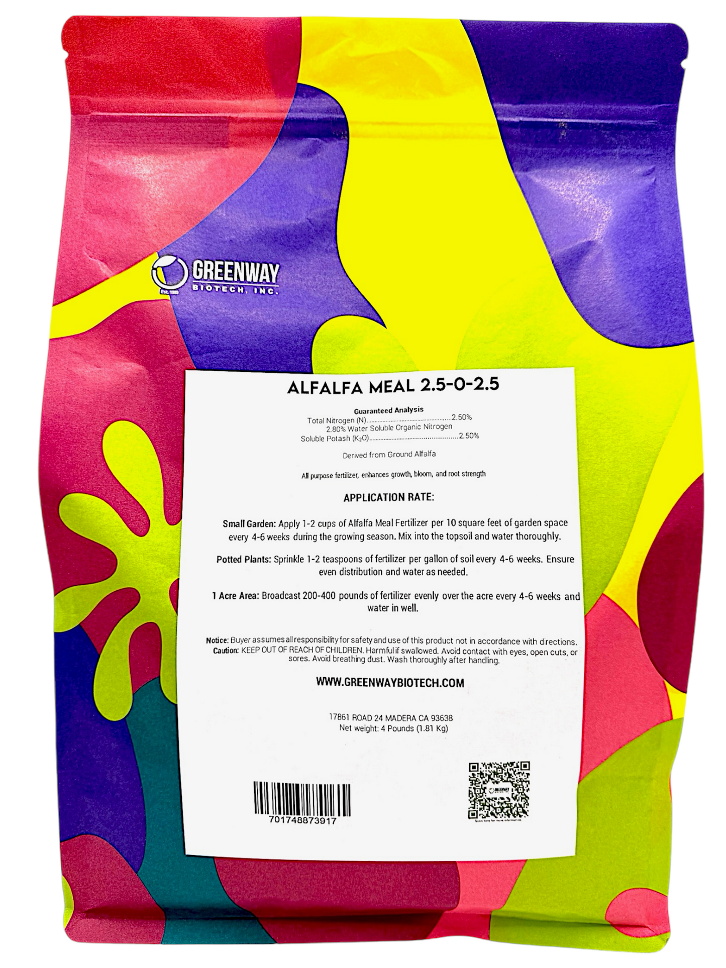 Alfalfa Fertilizer 2.50-0-2.50 | Organic Alfalfa Meal - Tampa Home & Garden Store