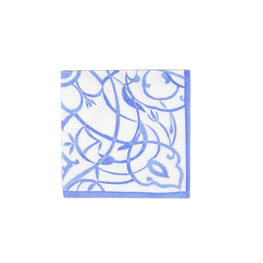Algarve Ceramic Blue - Cocktail Napkin - Tampa Home & Garden Store