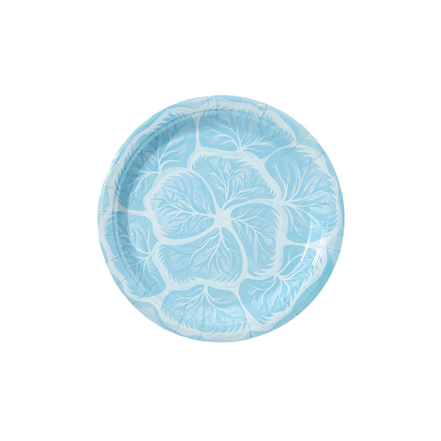 Alice Blue Cabbage Dessert Paper Plate - 8 pack - Tampa Home & Garden Store