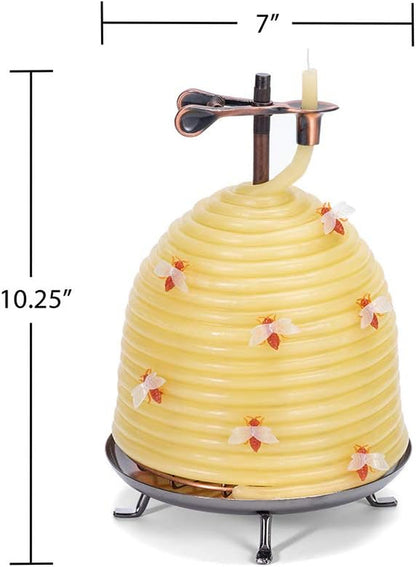 All-Natural Beeswax Candle — Up to 120 Hours of Brilliant, Clean Light - Tampa Home & Garden Store