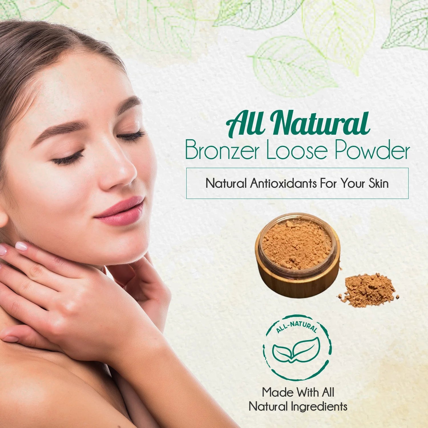 All-Natural Bronzer Loose Powder. Eco-Friendly - Tampa Home & Garden Store