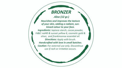 All-Natural Bronzer Loose Powder. Eco-Friendly - Tampa Home & Garden Store