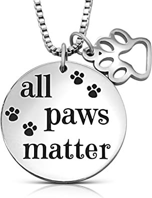 All Paws Matter Pendant Necklace - Tampa Home & Garden Store