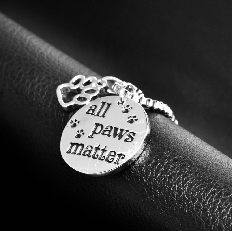 All Paws Matter Pendant Necklace - Tampa Home & Garden Store