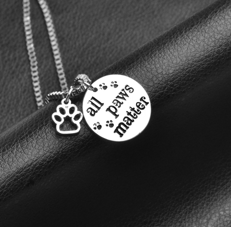 All Paws Matter Pendant Necklace - Tampa Home & Garden Store