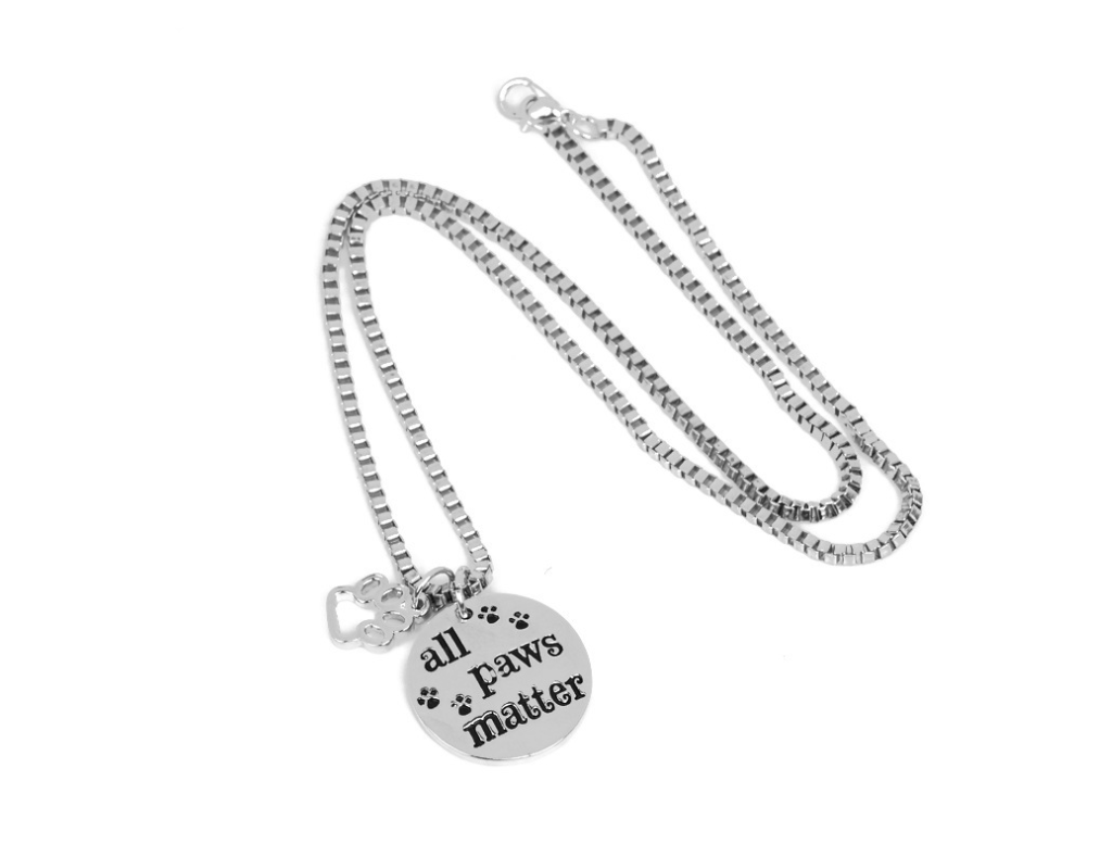 All Paws Matter Pendant Necklace - Tampa Home & Garden Store
