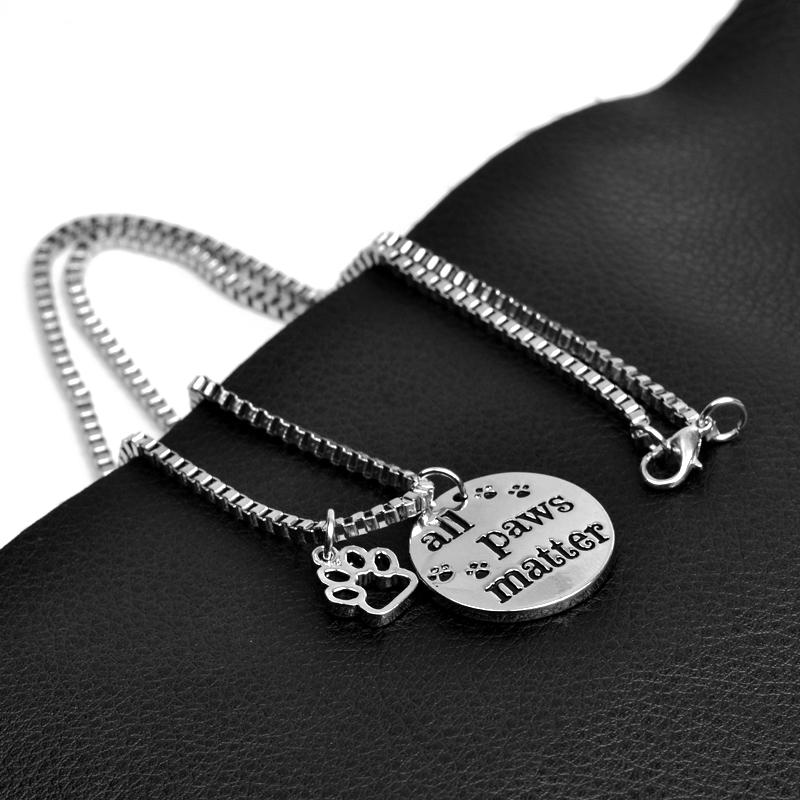 All Paws Matter Pendant Necklace - Tampa Home & Garden Store