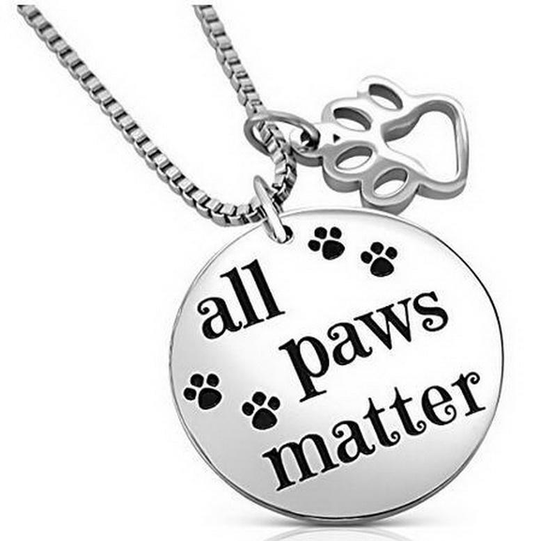 All Paws Matter Pendant Necklace - Tampa Home & Garden Store