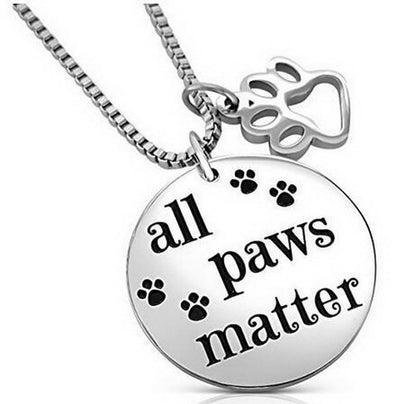 All Paws Matter Pendant Necklace - Tampa Home & Garden Store