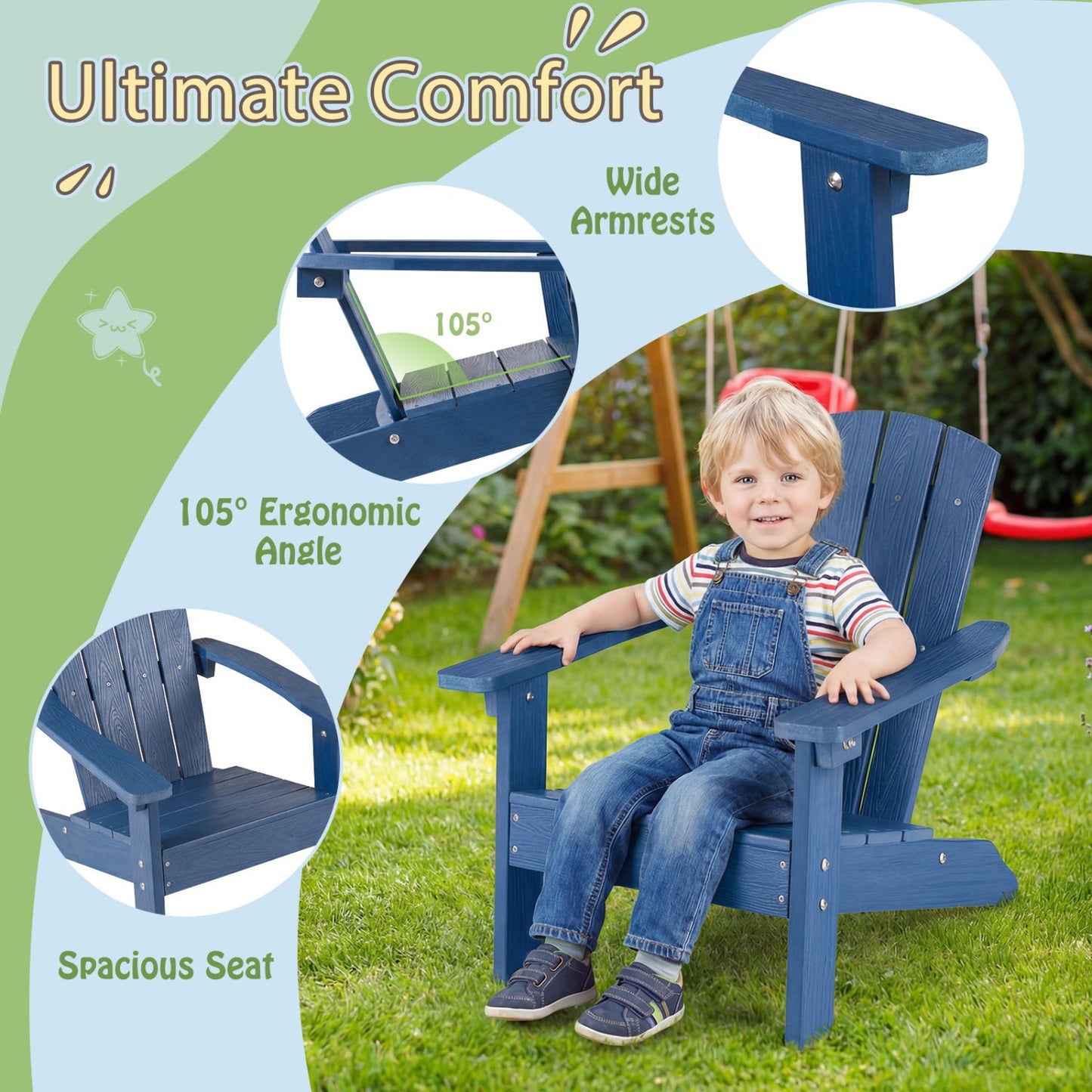 All-Weather High Chair for Kids 3 to 8 Comfort