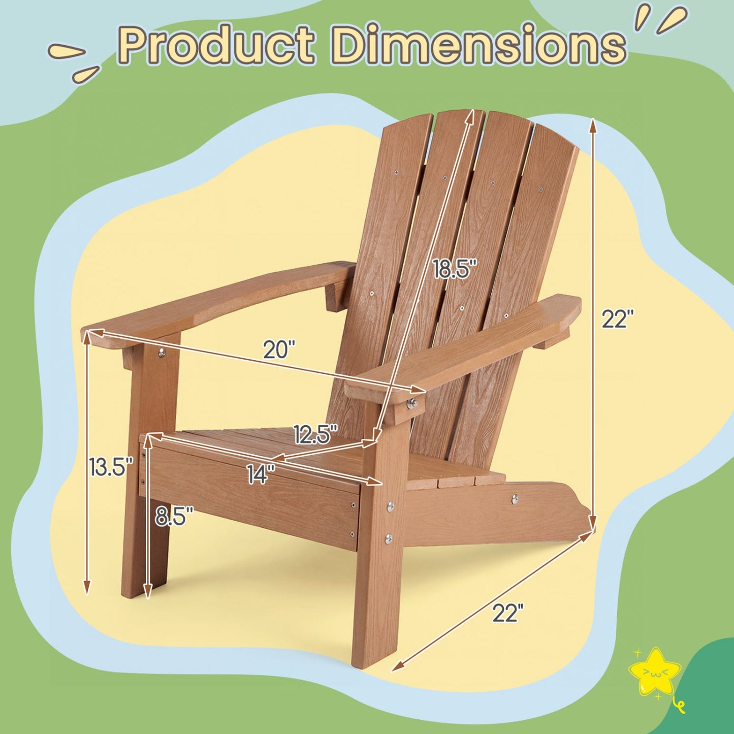 All-Weather High Chair for Kids 3 to 8 Comfort