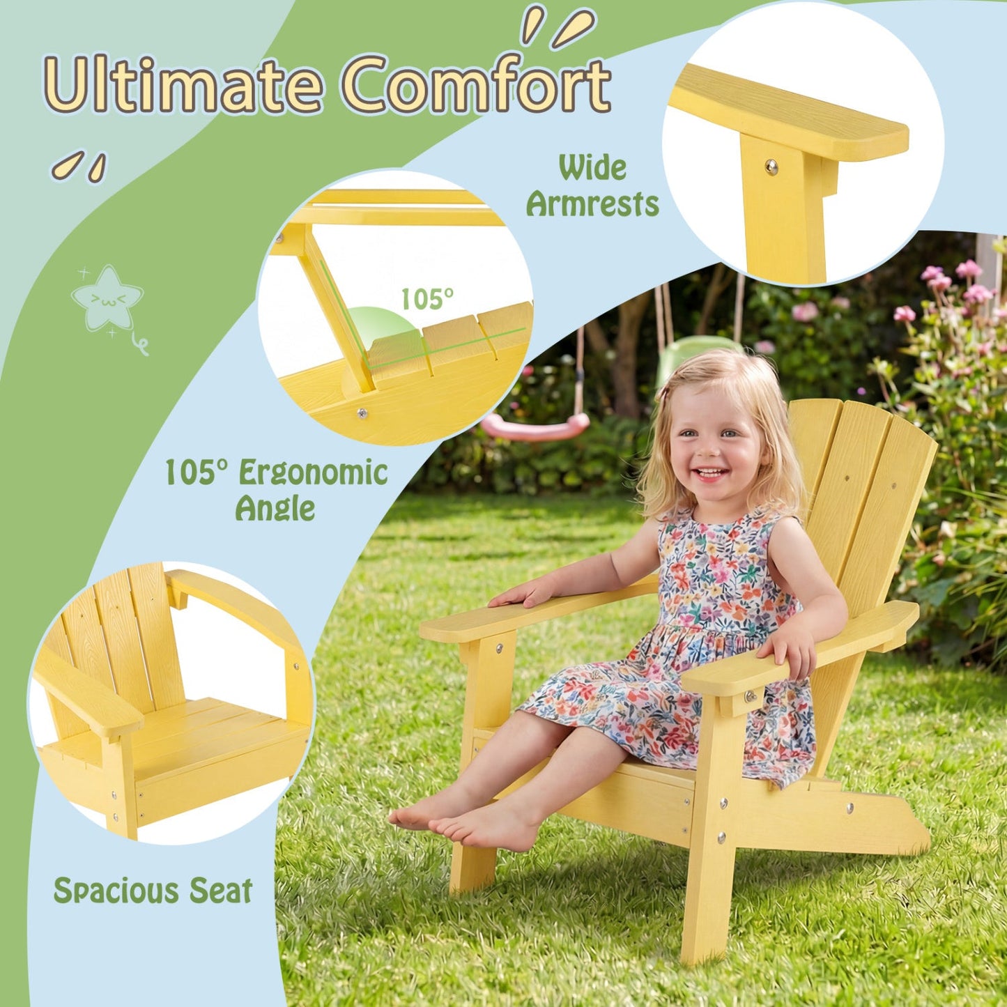All-Weather High Chair for Kids 3 to 8 Comfort