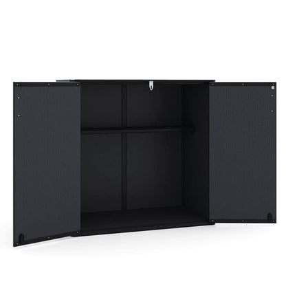 All-Weather Storage Box with Floor and Shelf