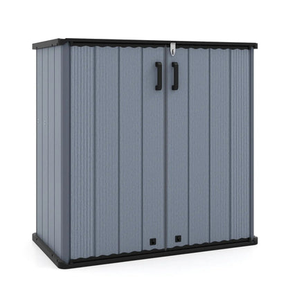 All-Weather Storage Box with Floor and Shelf