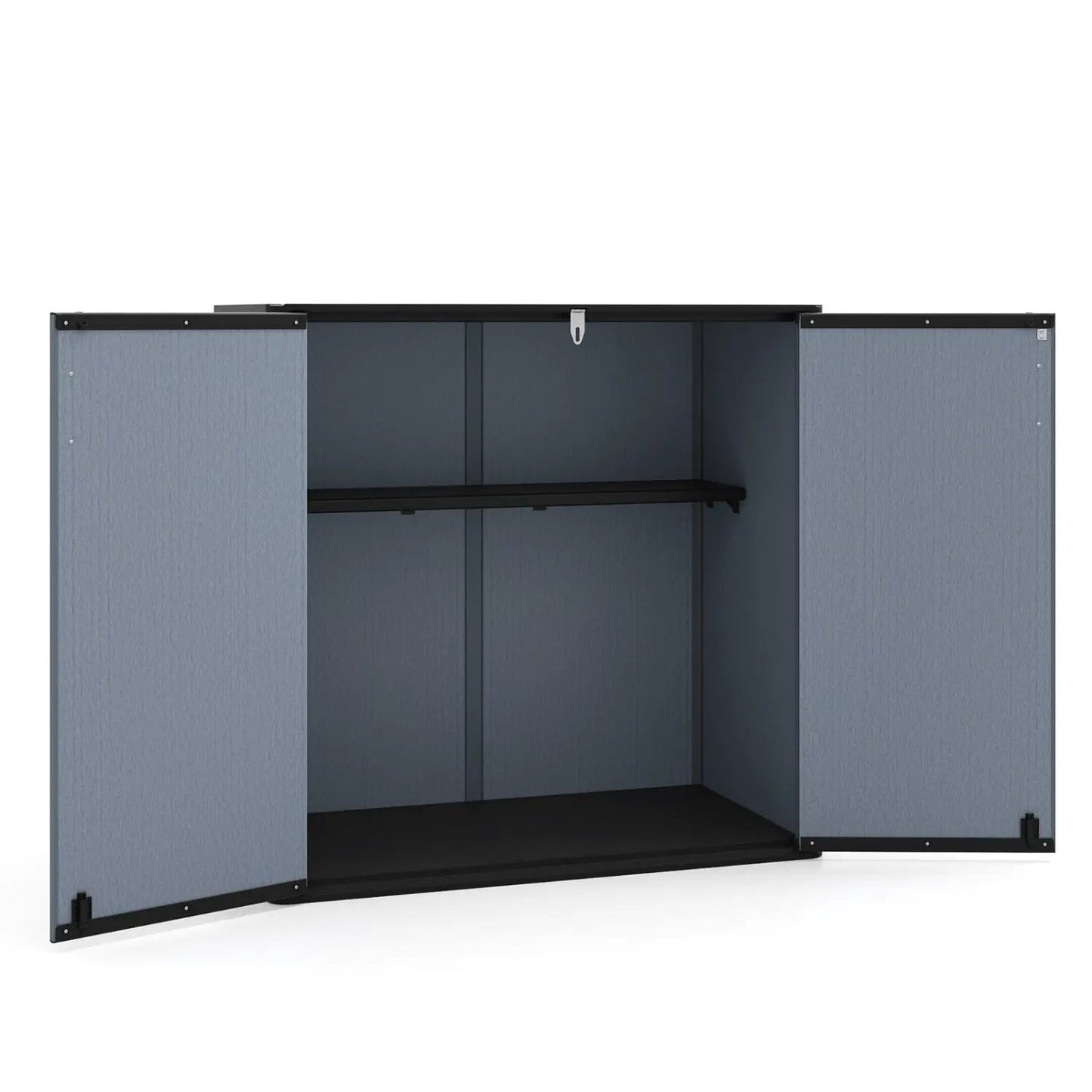 All-Weather Storage Box with Floor and Shelf