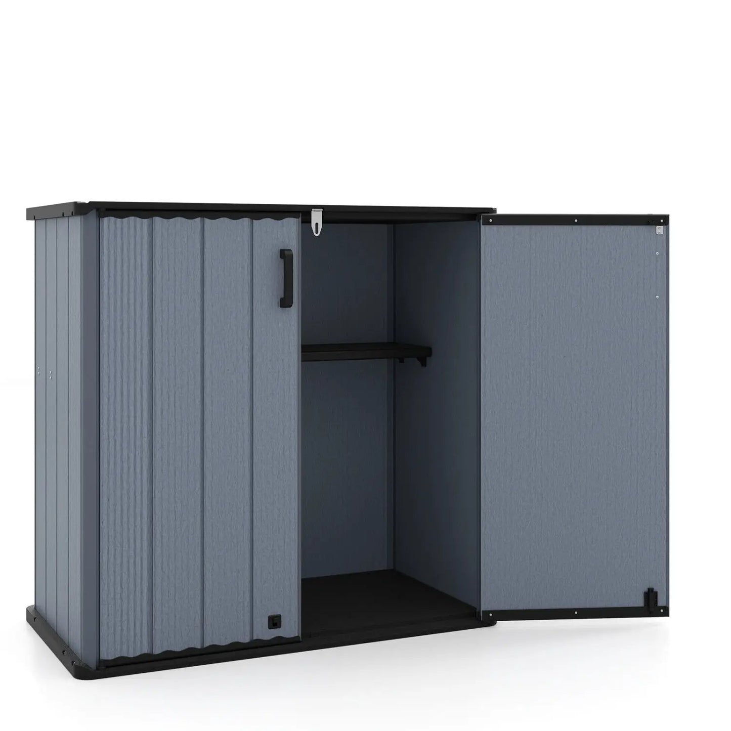 All-Weather Storage Box with Floor and Shelf