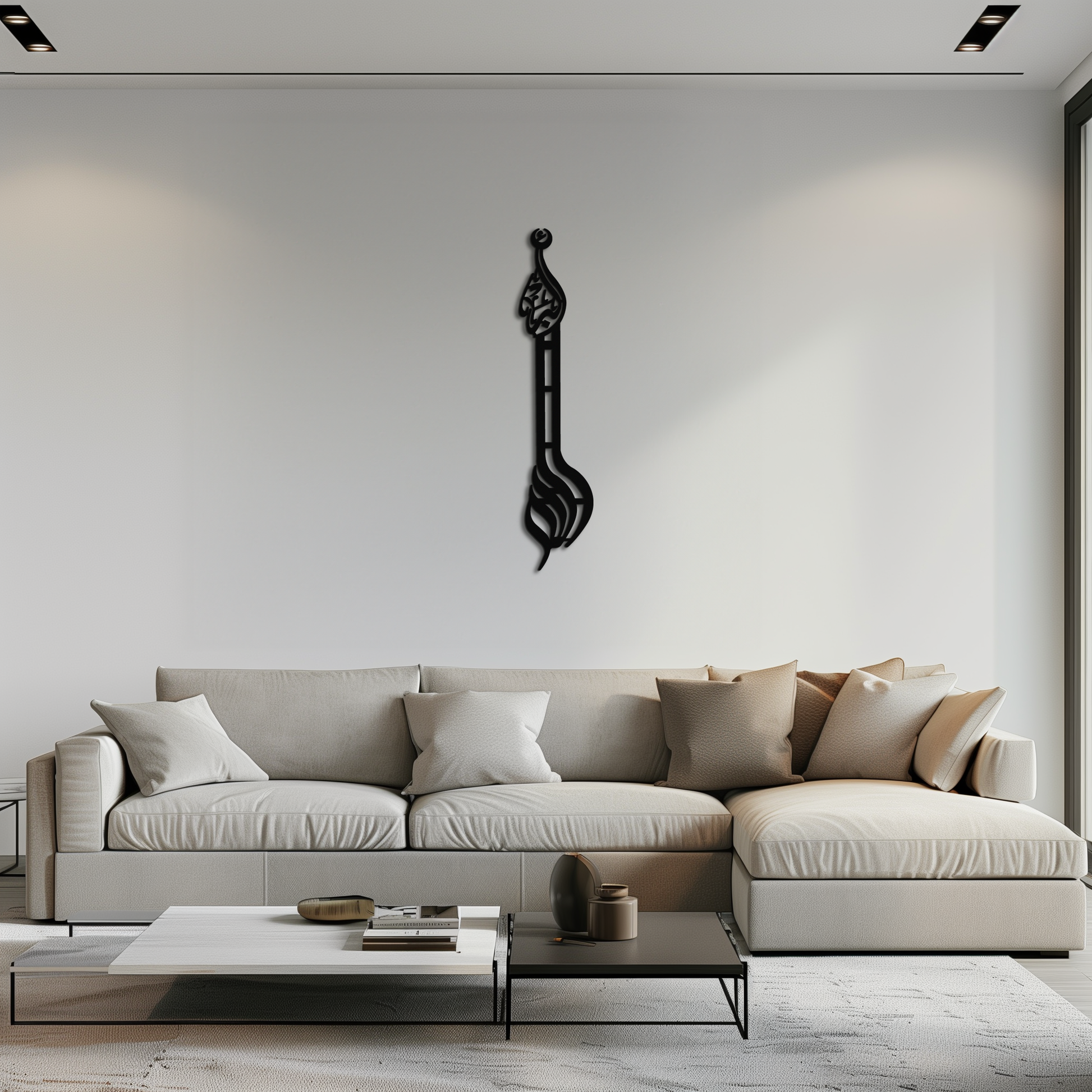 Allahu Akbar Metal Wall Art – Elegant Islamic Calligraphy Design - KAF242 - Tampa Home & Garden Store