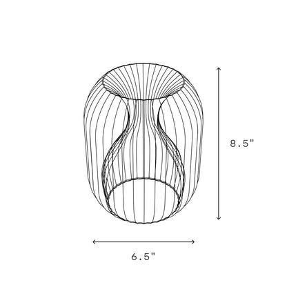 Allium Sconce wall light by Wooj Design featuring an open spherical wire shade on Tampa Home & Garden Store