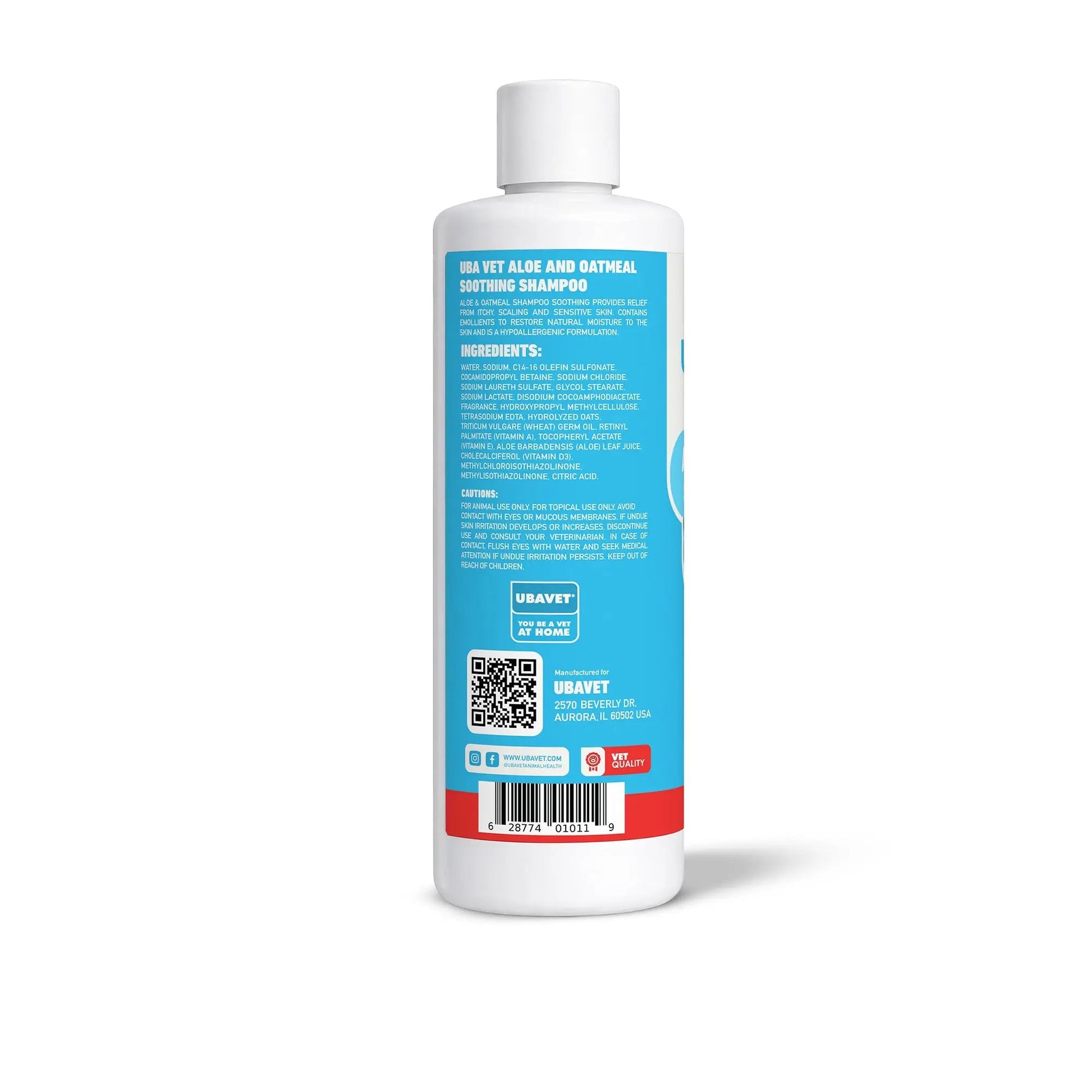 UBAVET Aloe & Oatmeal Conditioner for dogs & cats, 16.9 oz, blue label on Tampa Home & Garden Store