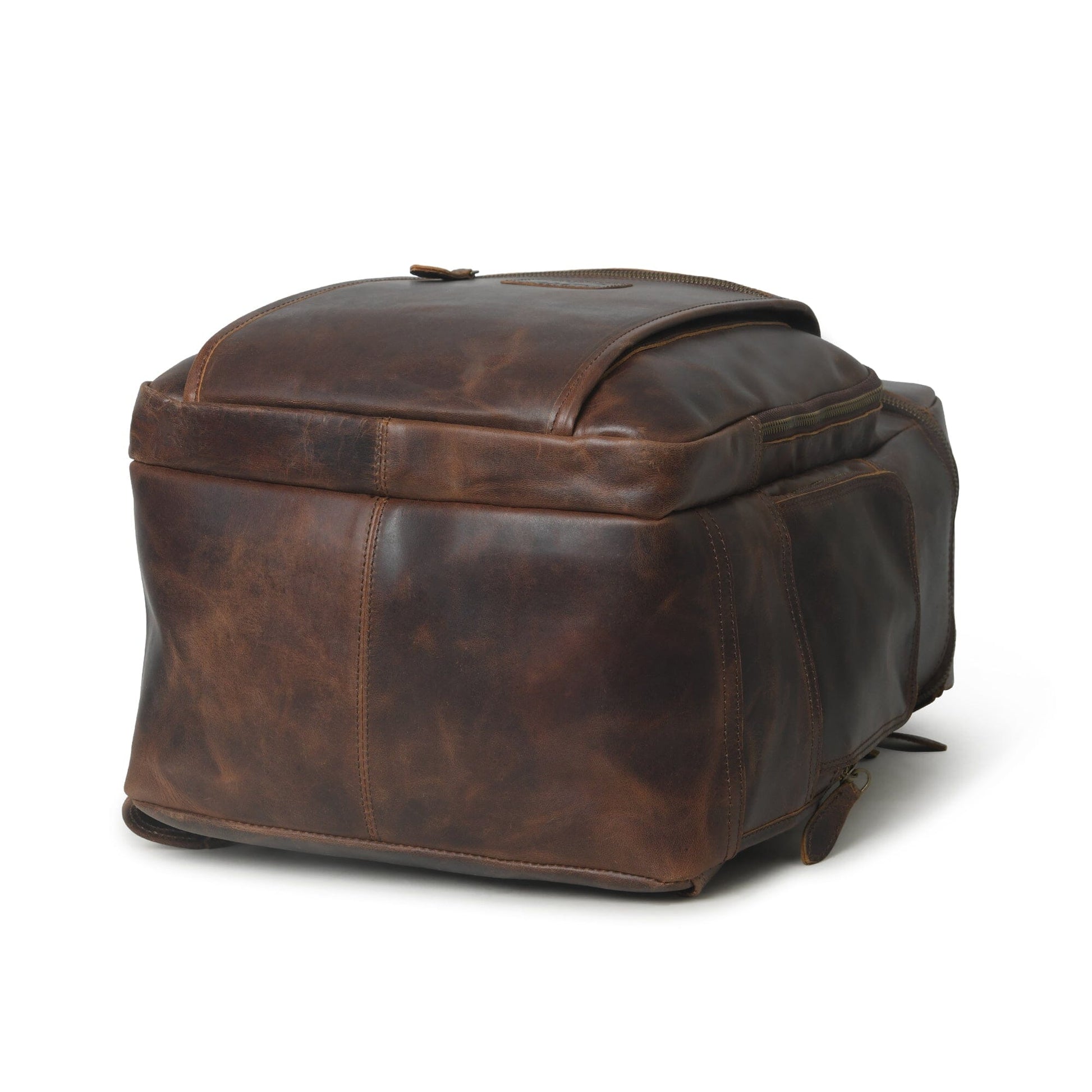 Alpha Brown Buffalo Leather Travel Backpack - Tampa Home & Garden Store