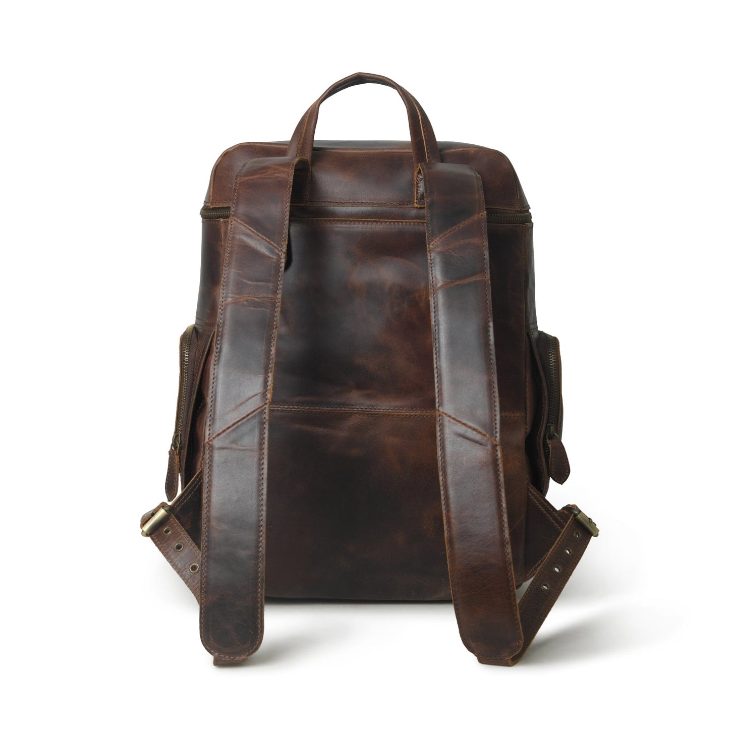 Alpha Brown Buffalo Leather Travel Backpack - Tampa Home & Garden Store