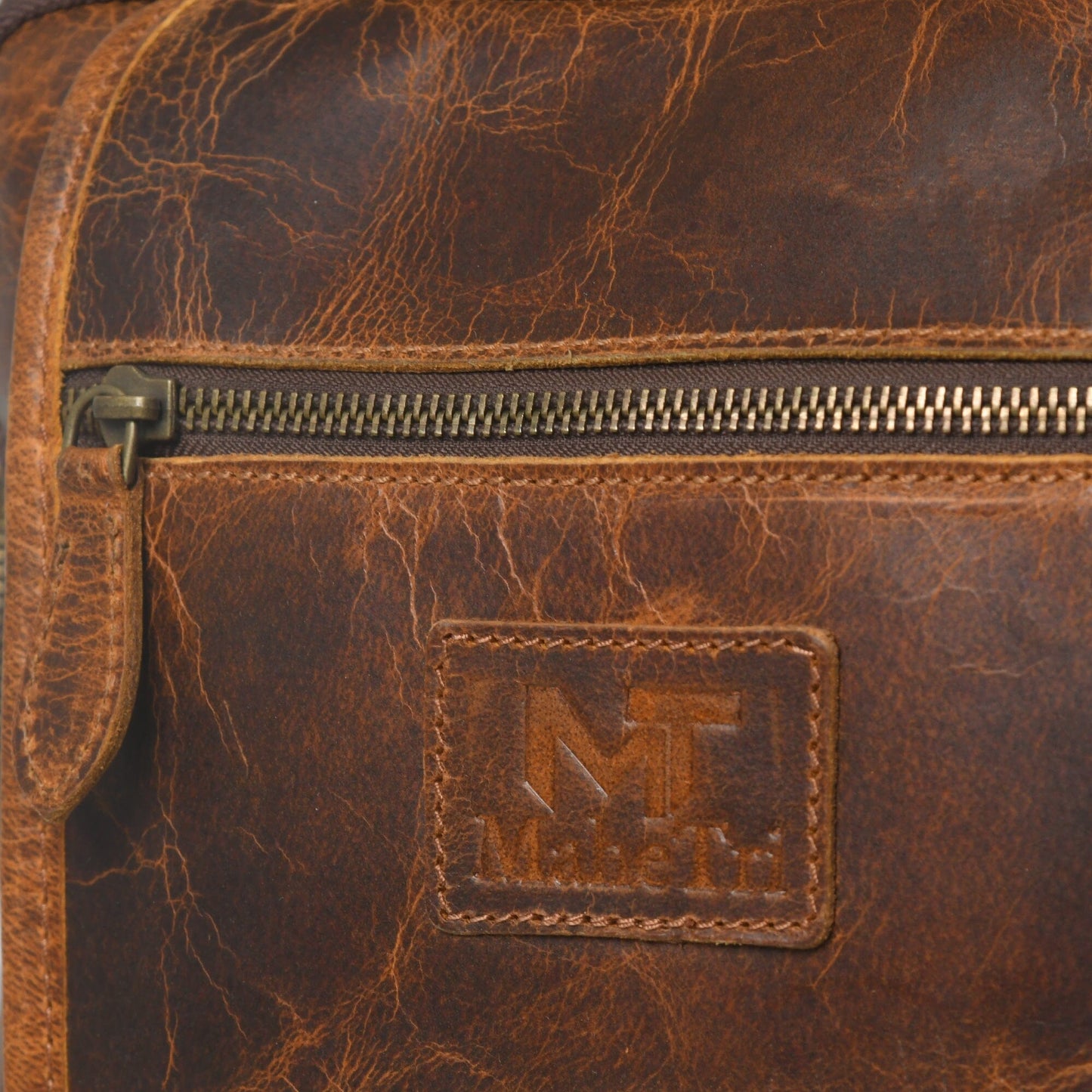 Alpha Caramel Buffalo Leather Travel Backpack - Tampa Home & Garden Store