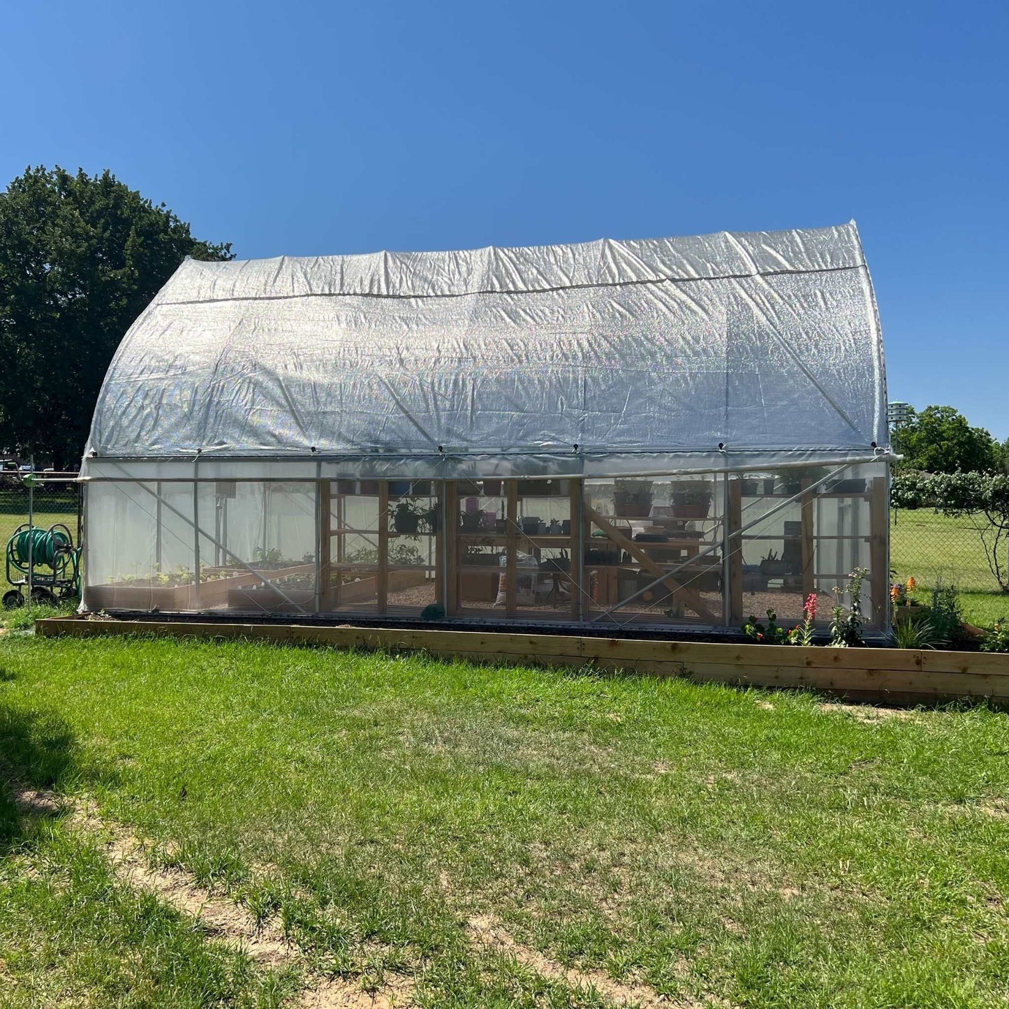 50% White Shade Cloth | Greenhouse Aluminum White