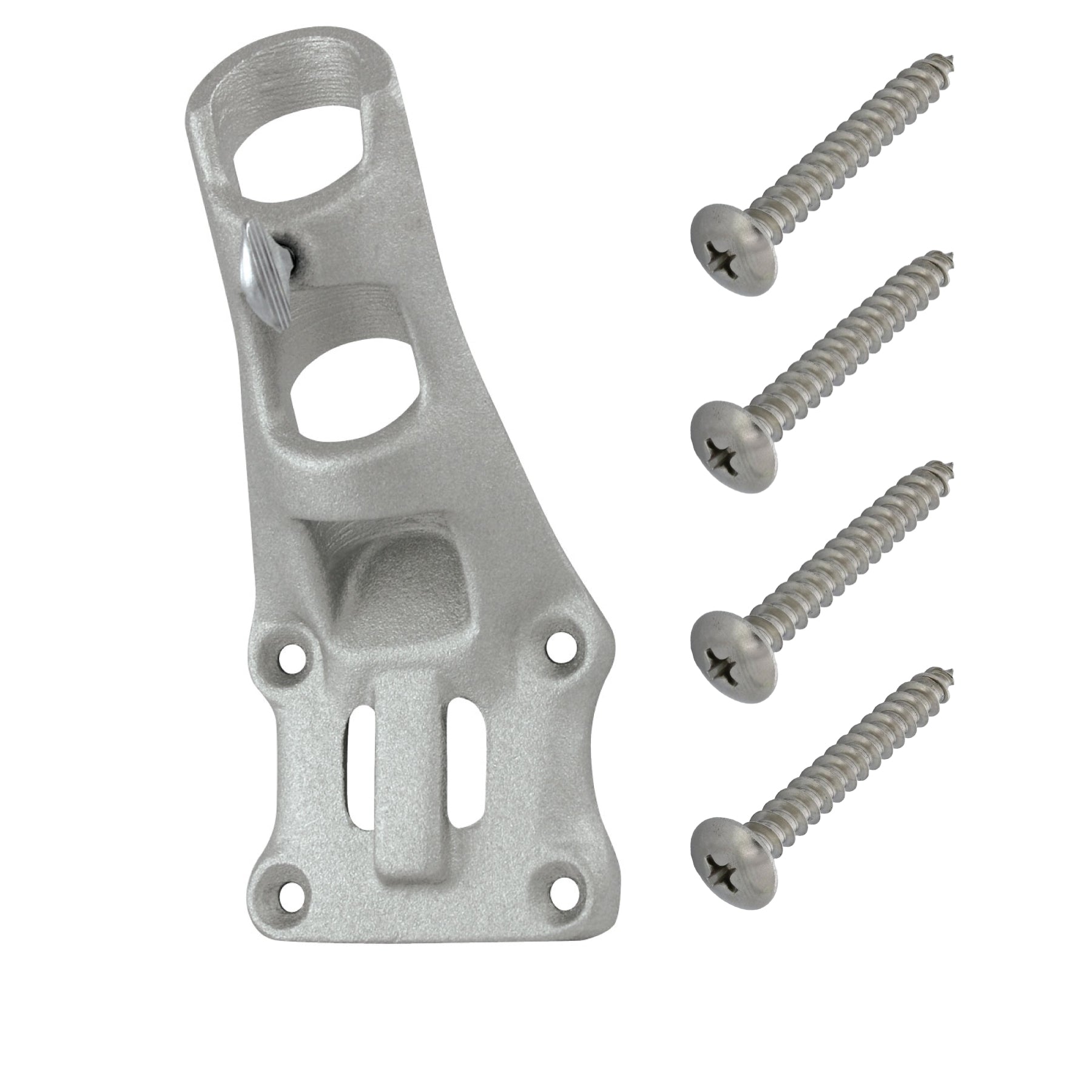 Aluminum 1" Flagpole Bracket - Silver - Tampa Home & Garden Store