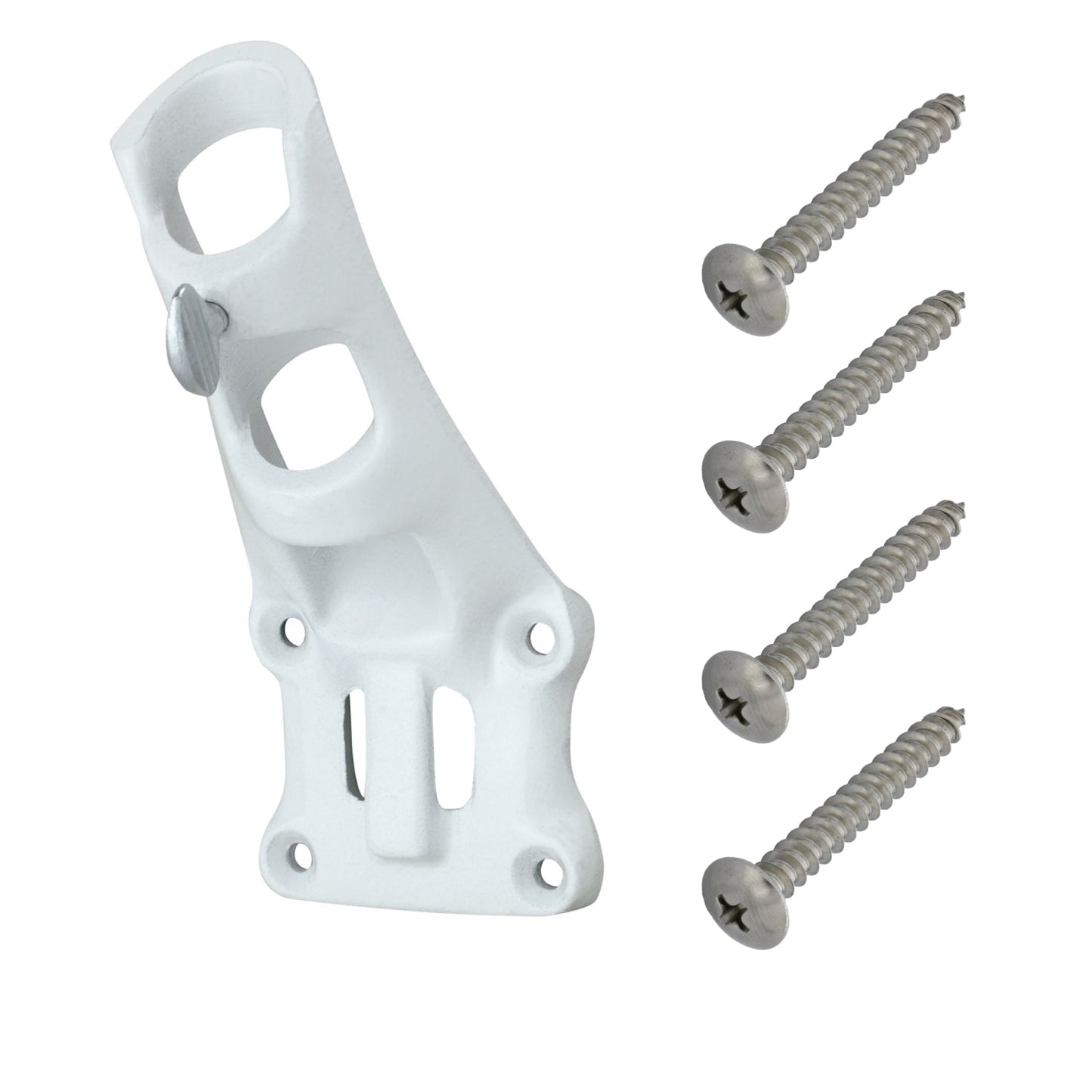 Aluminum 1" Flagpole Bracket - White - Tampa Home & Garden Store