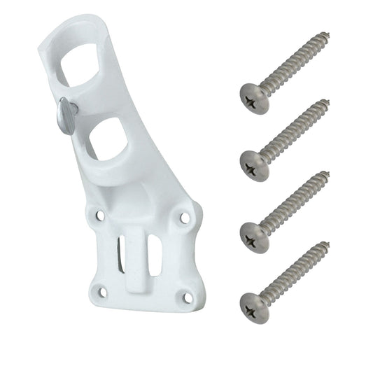 Aluminum 1" Flagpole Bracket - White - Tampa Home & Garden Store